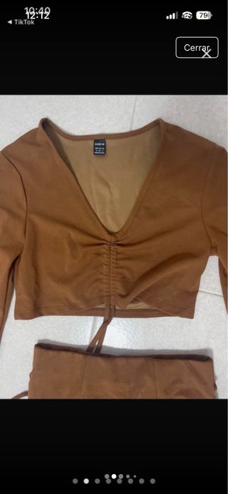 Conjunto SHEIN marrón