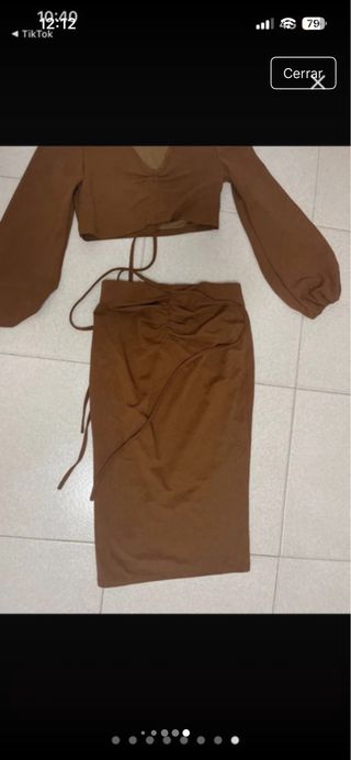 Conjunto SHEIN marrón