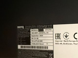 Monitor BenQ SW270C + Spyder X Pro