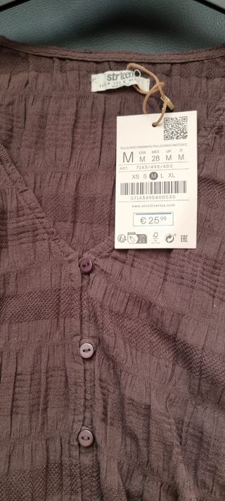 Camicetta Stradivarius marrone m