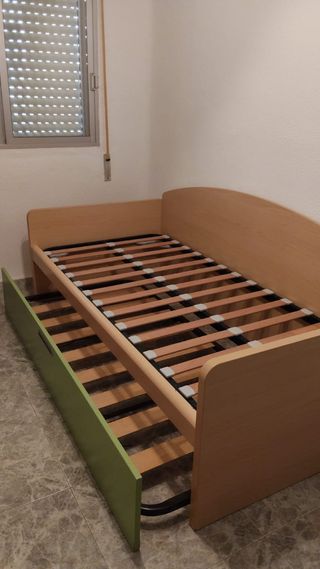 Cama nido madera y metal
