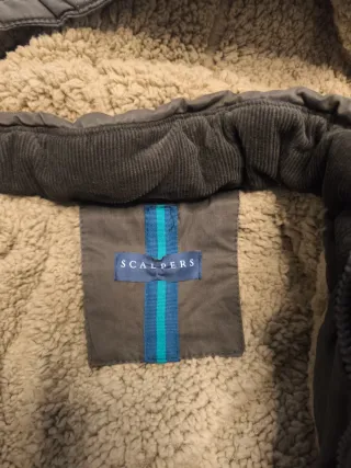 Parka SCALPERS Talla L Verde /marron