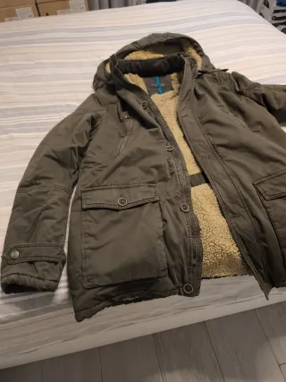 Parka SCALPERS Talla L Verde /marron