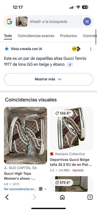 Zapatillas Gucci Tennis 1977