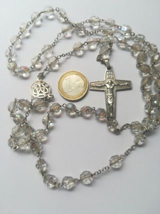 Rosario de plata 58 cm