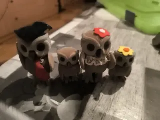 Familia Búhos Sylvanian Vintage Raro