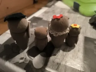 Familia Búhos Sylvanian Vintage Raro