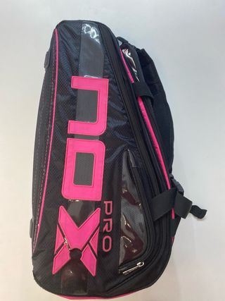 Mochila Padel NOX Negra y Rosa