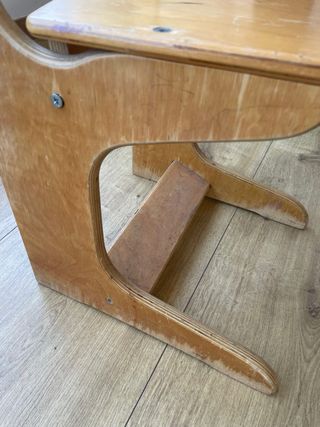 Escritorio y silla madera infantil