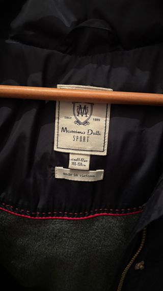 Abrigo Massimo Dutti niña azul