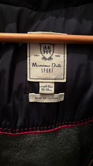 Abrigo Massimo Dutti niña azul