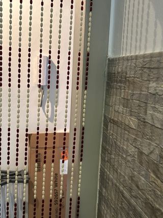 Tenda per porta a cordicelle in legno