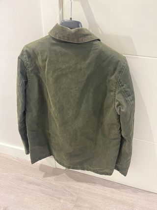 Cazadora encerada verde