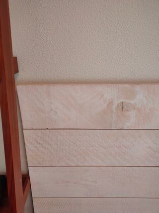 Cabecero Rústico Madera Blanco