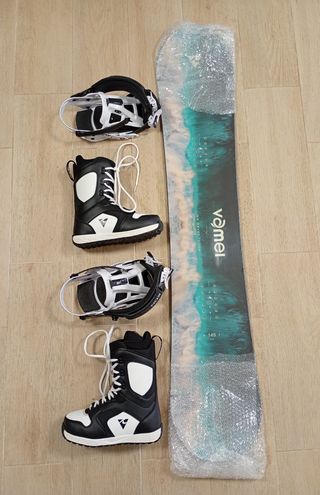 Dos Tabla de Snowboard, Botas y Fijaciones NUEVOS
