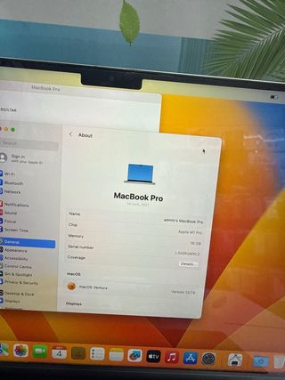 MacBook Pro M1 Pro 16GB 1TB Plata como nuevo