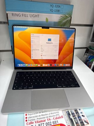 MacBook Pro M1 Pro 16GB 1TB Plata como nuevo