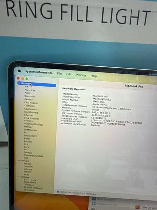 MacBook Pro M1 Pro 16GB 1TB Plata como nuevo