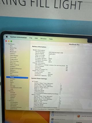 MacBook Pro M1 Pro 16GB 1TB Plata como nuevo