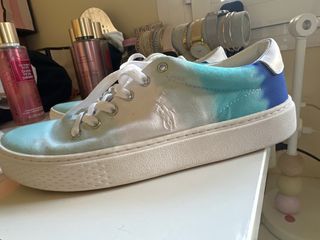 Zapatillas Polo Ralph Lauren Azul y Blanco.