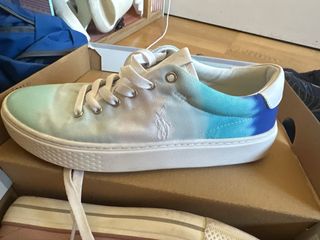 Zapatillas Polo Ralph Lauren Azul y Blanco.