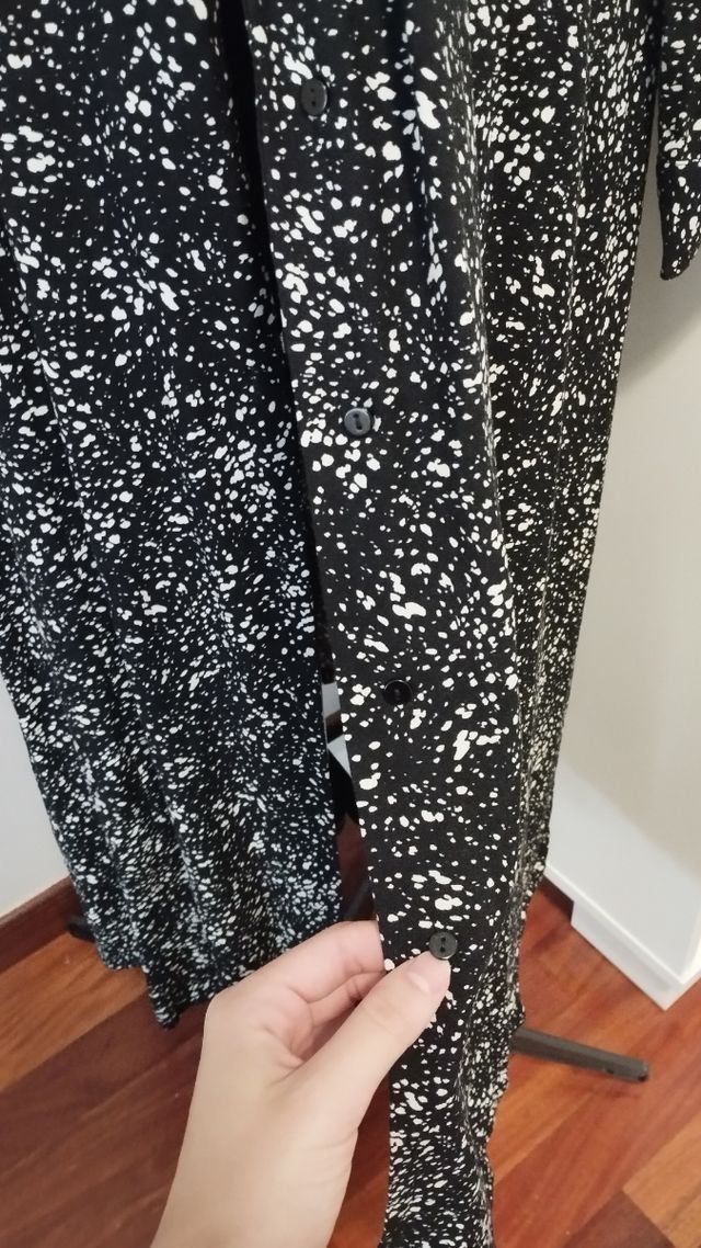 Vestido largo lunares