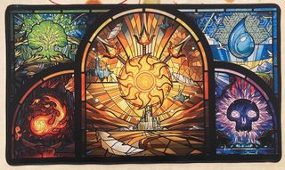 Tapete cartas Magic: The Gathering pentacolor