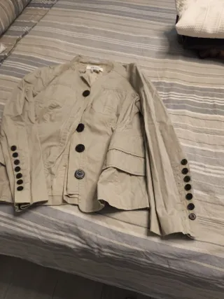 Chaqueta Zara Basic Beige Talla L