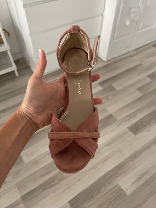 Zapatos  Dulce Castro T. 36 Rosa empolvado. 
