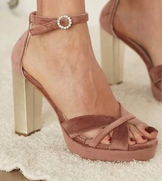 Zapatos  Dulce Castro T. 36 Rosa empolvado. 