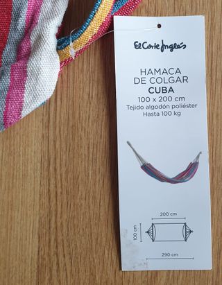 Hamaca El Corte Inglés a estrenar