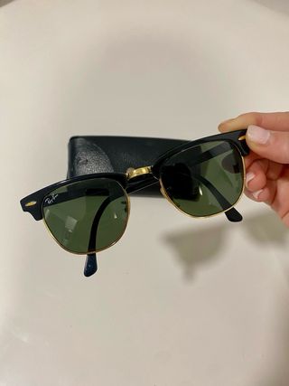 Ray-Ban Clubmaster Gafas de Sol Negro/Dorado