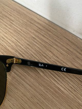 Ray-Ban Clubmaster Gafas de Sol Negro/Dorado