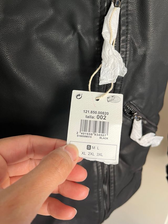 Chaqueta efecto piel Unit Talla S