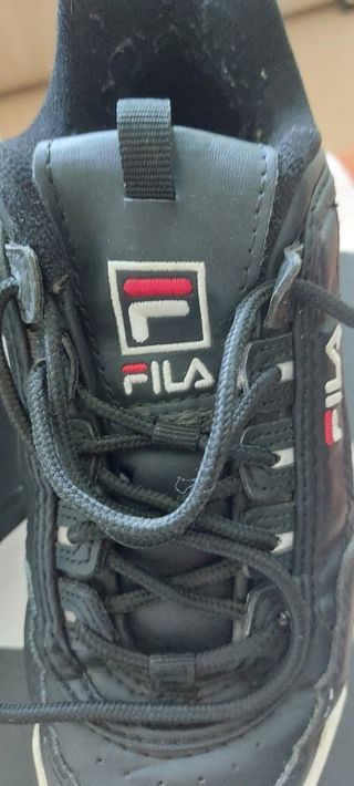 Zapatillas Fila Negras Talla 38 Poco Uso