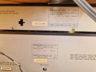 Cadena de música Sanyo negra
NO SE SI FUNCIONA