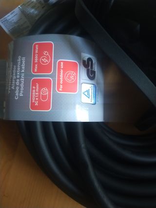 Cable alargador exterior 15m sin usar