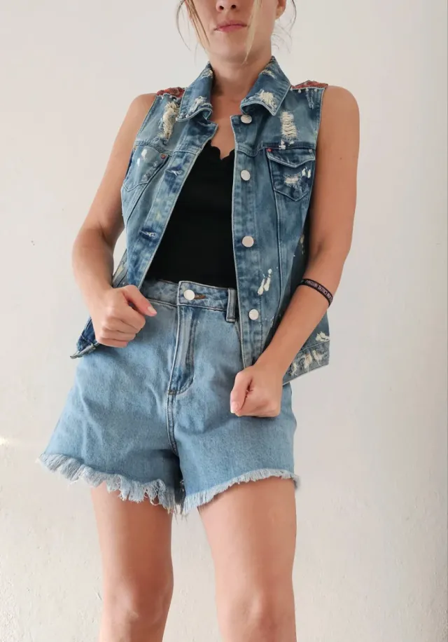 Gilet in denim