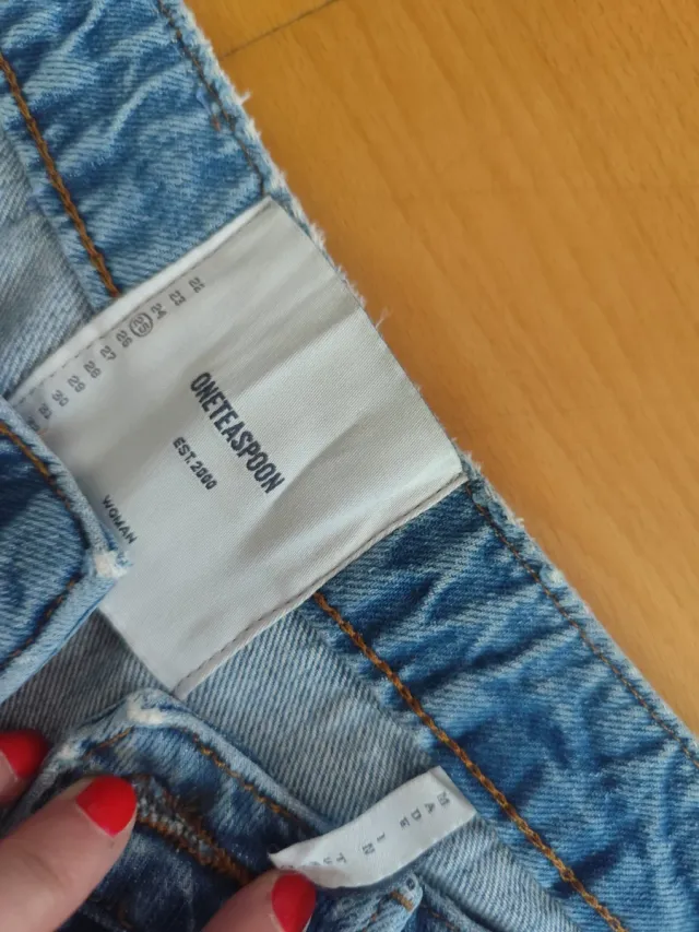 One Teaspoon Jeans Anchos Desgastados