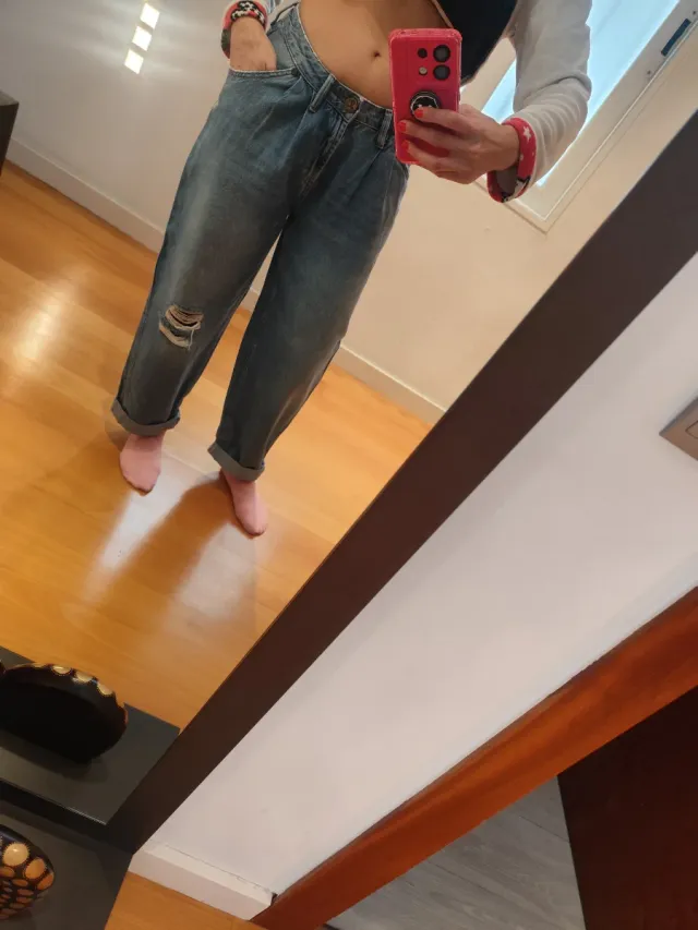 One Teaspoon Jeans Anchos Desgastados