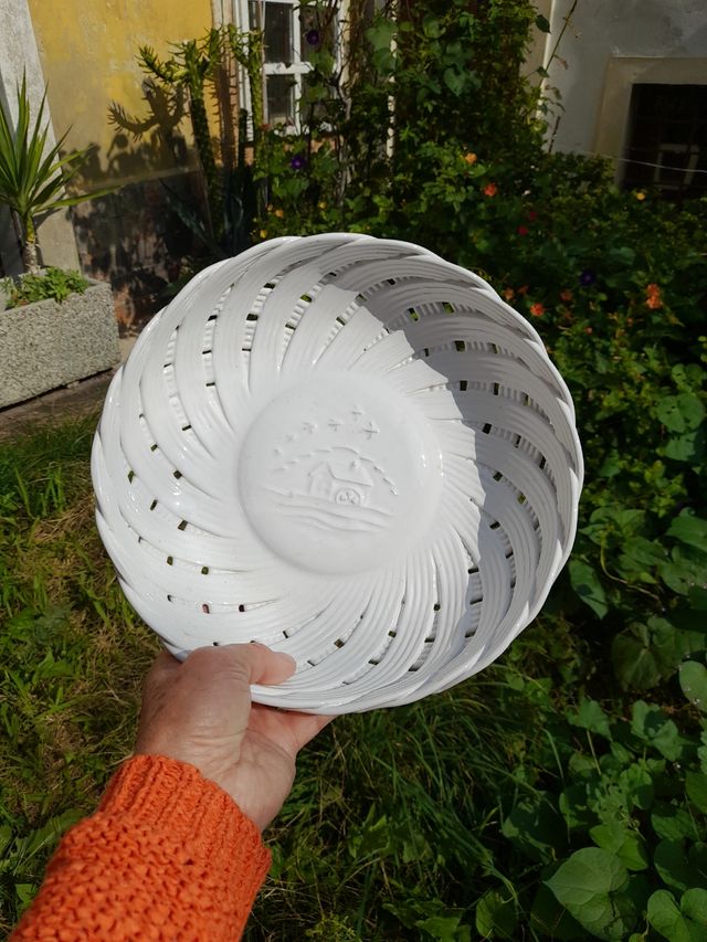 Cestino Mulino Bianco tondo in ceramica