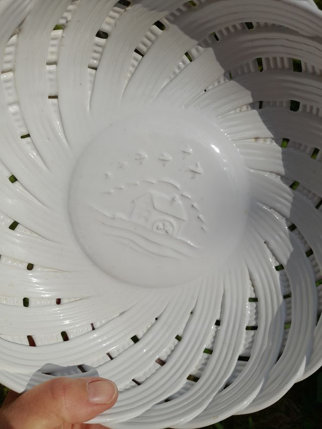 Cestino Mulino Bianco tondo in ceramica