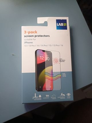 3 Protectores Pantalla iPhone LAB31