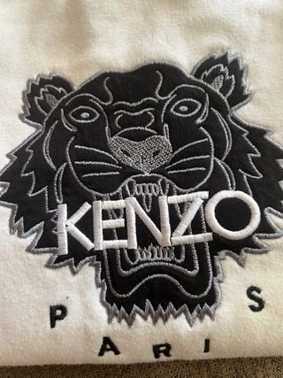 Sudadera Kenzo Tiger Paris Negra y Blanca