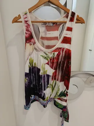 Camiseta Desigual Talla XXL Estampado Floral