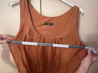 Vestido mujer marrón anaranjado