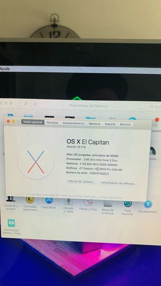 iMac 2008 Plata