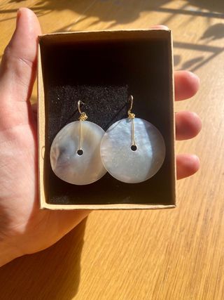 Pendientes Nácar Redondos