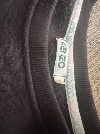 Sudadera Kenzo Negra con Bordado Tigre