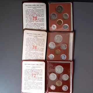 M03. Monedas carteras proof *72, *74, *75